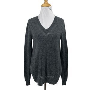 Oats Cashmere Sweater Womens XS Extra Small Gray Pullover Debra Hayburn *READ